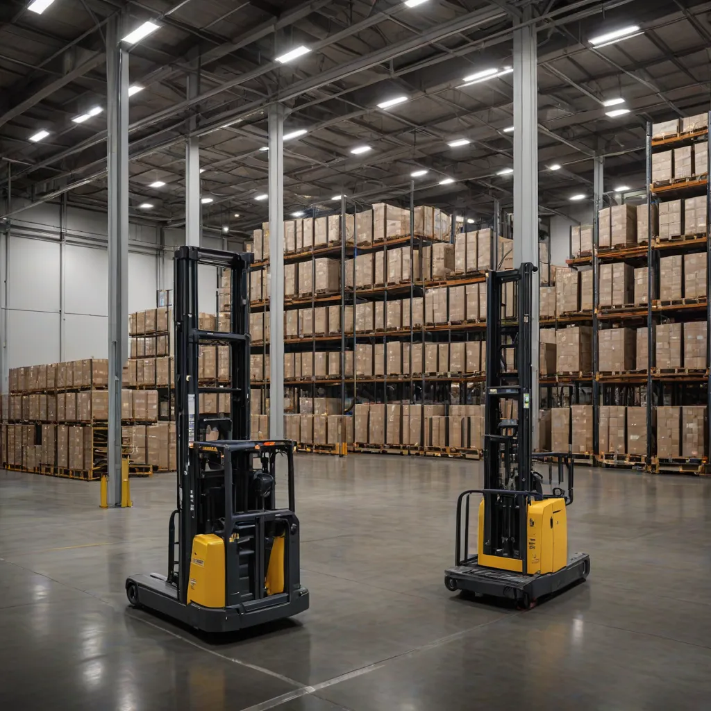 How Automatic Guided Counterbalance Trucks Optimize High Bay Racking Storage Shifts